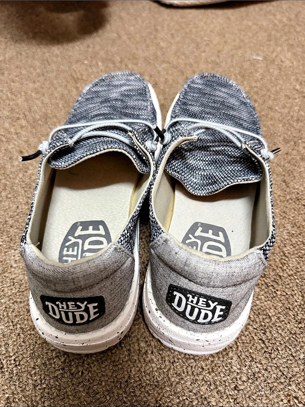 HEYDUDE Wendy Sox Gray Sneakers US 6